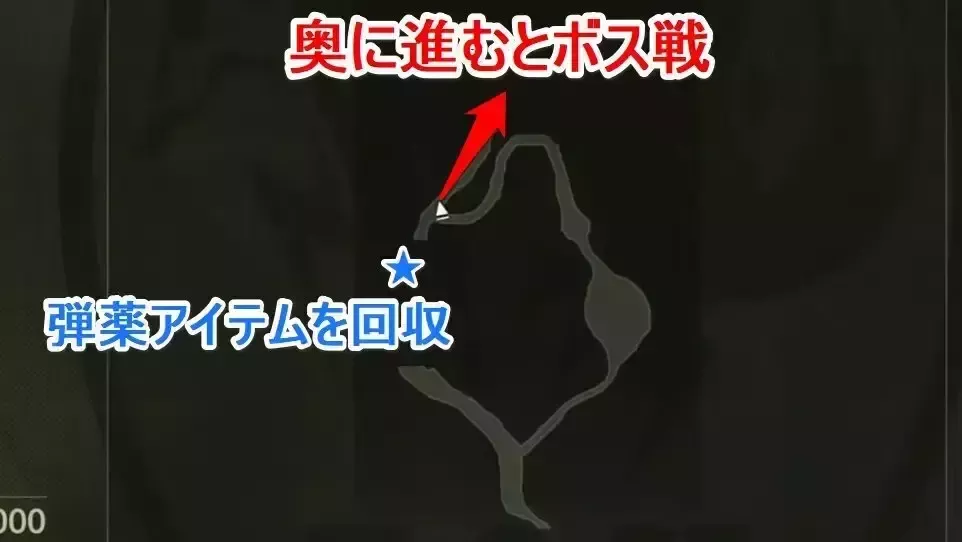 洞窟のマップ