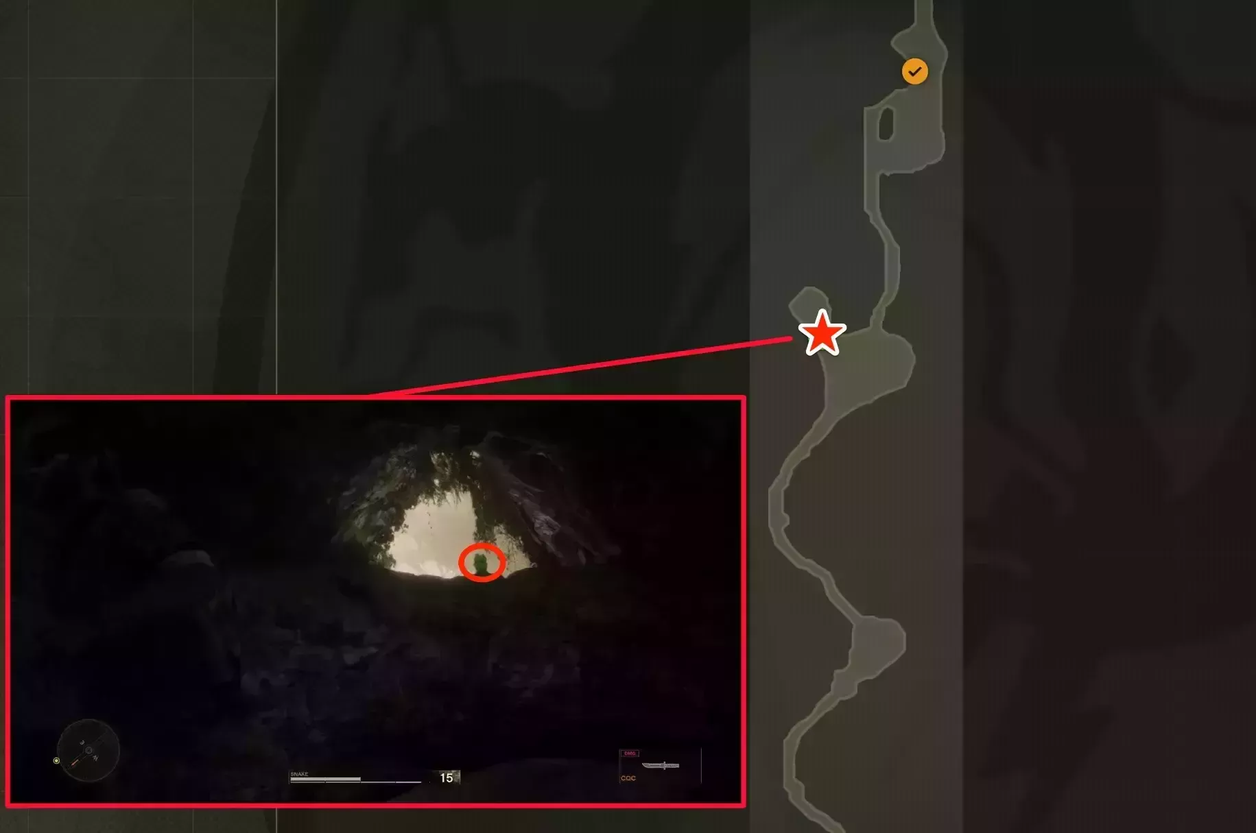 洞窟広場のケロタン