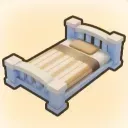 スカイブルーベッド画像