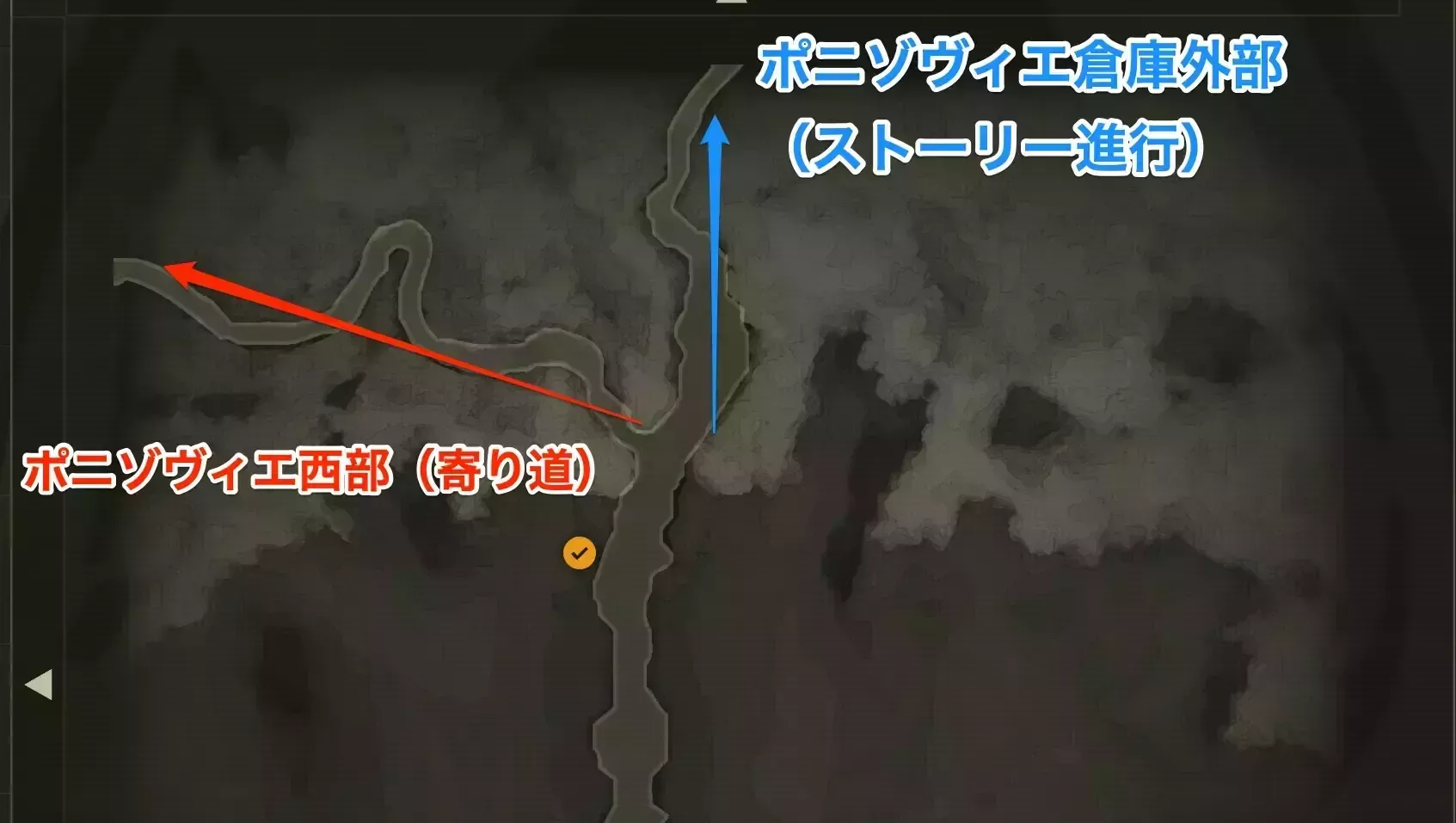 ポニゾヴィエ南部マップ