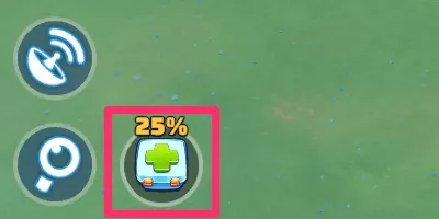 治療ボタンに病院内の重傷兵士割合が表示されるよう変更