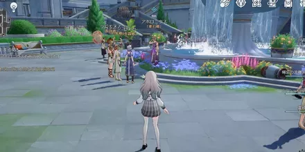 広場にいるアポロニウス