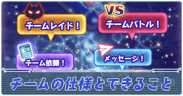 チームの仕様とできること