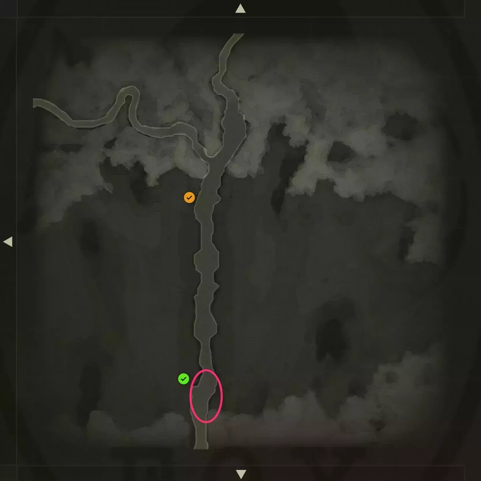 ギンガメアジのマップ画像