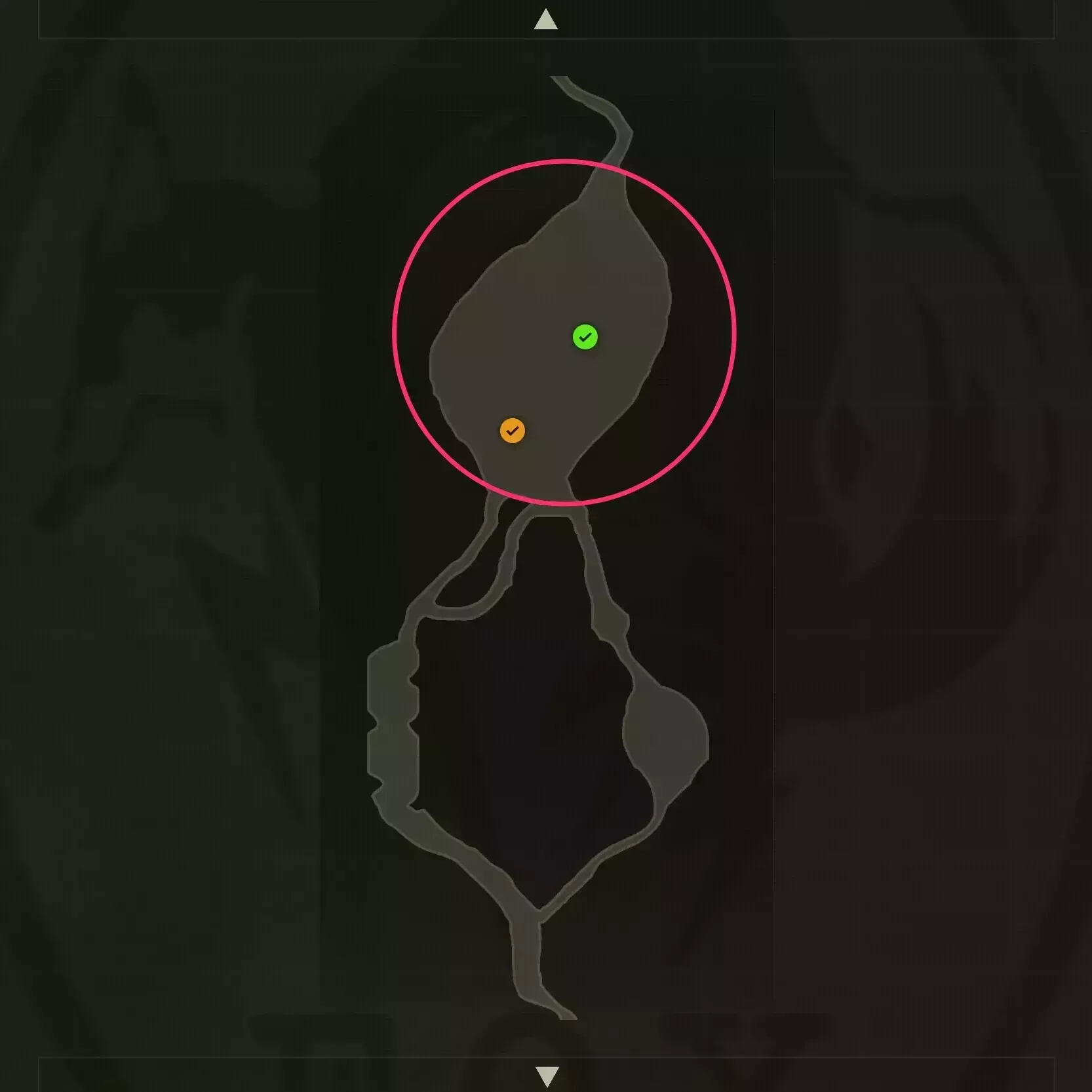 ザ・ペインの蜂が入った蜂の巣のマップ画像