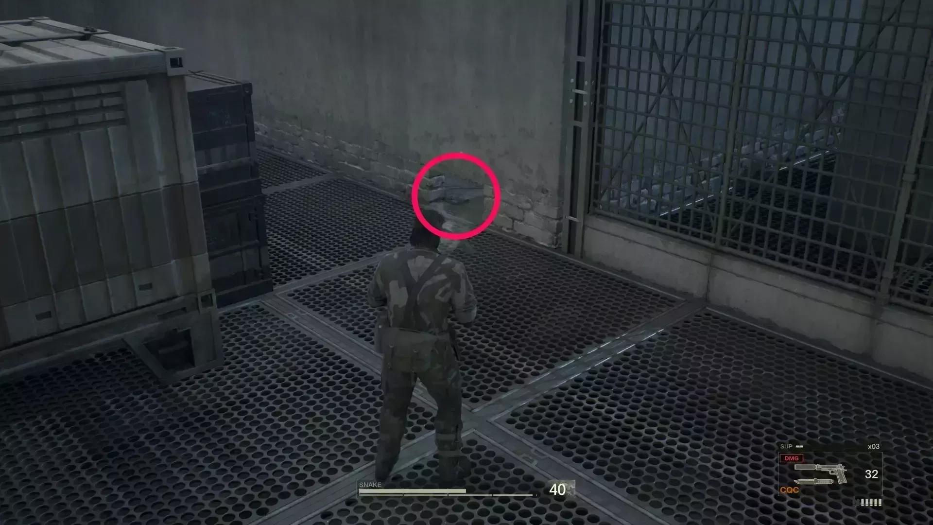 ダクトから南東へ