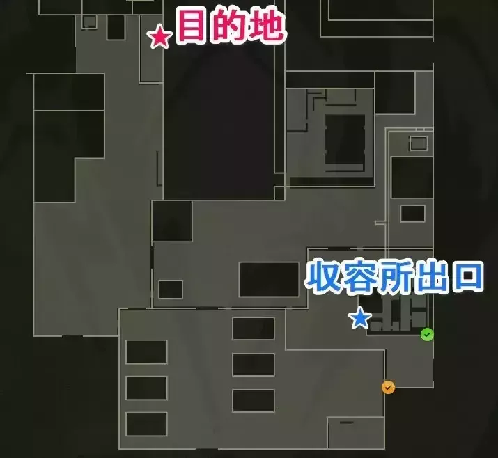 収容所からの脱出マップ