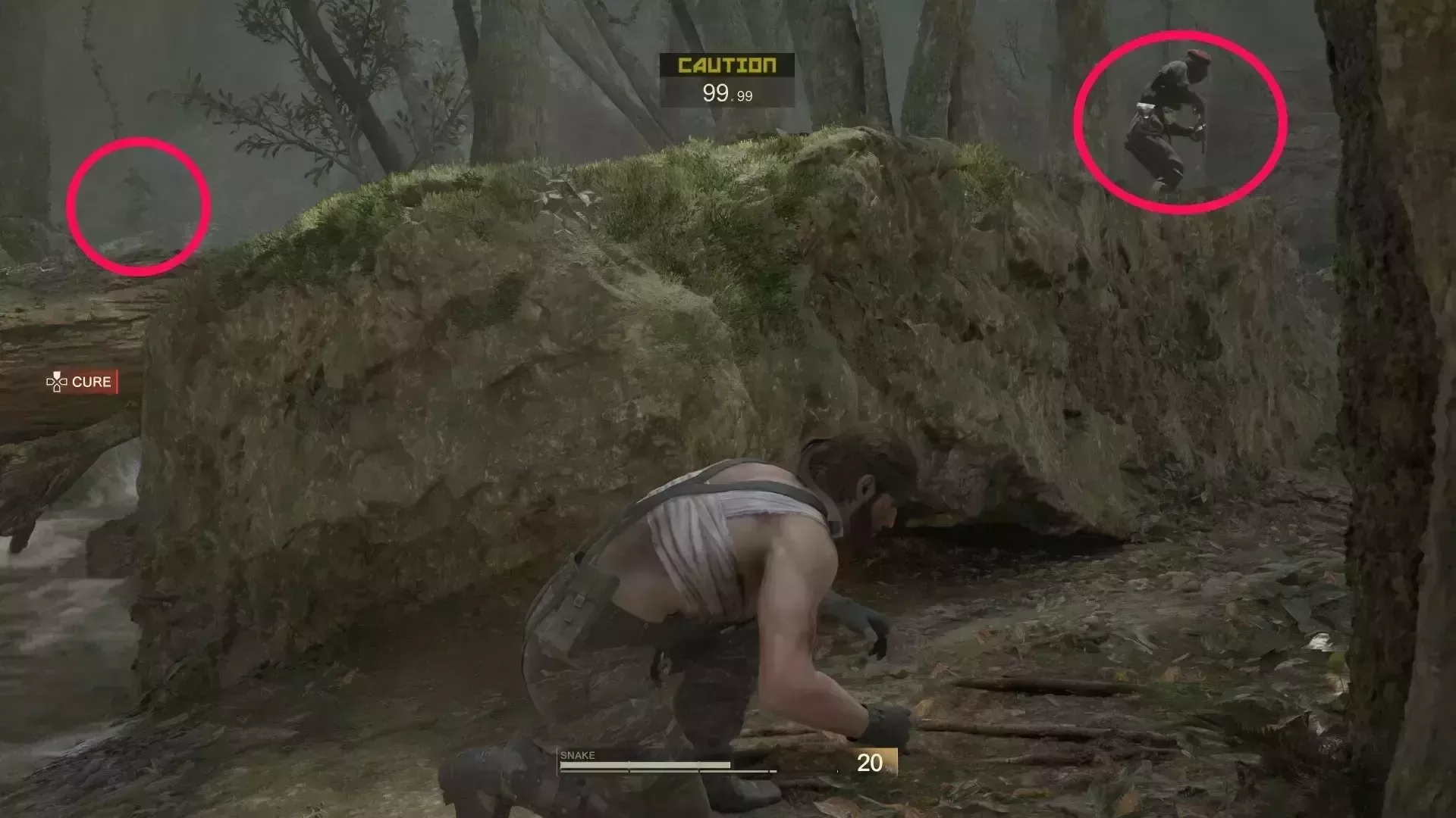 敵兵を処理しながら進む