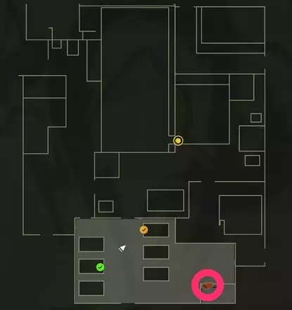 スモークグレネードのマップ画像