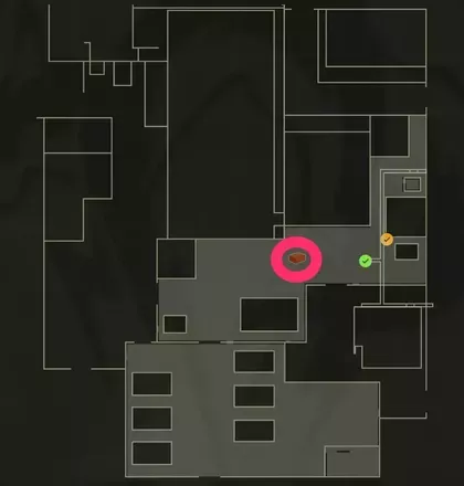 スモークグレネードのマップ画像