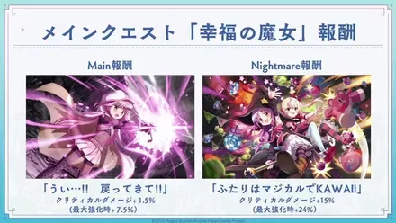 幸福の魔女の報酬