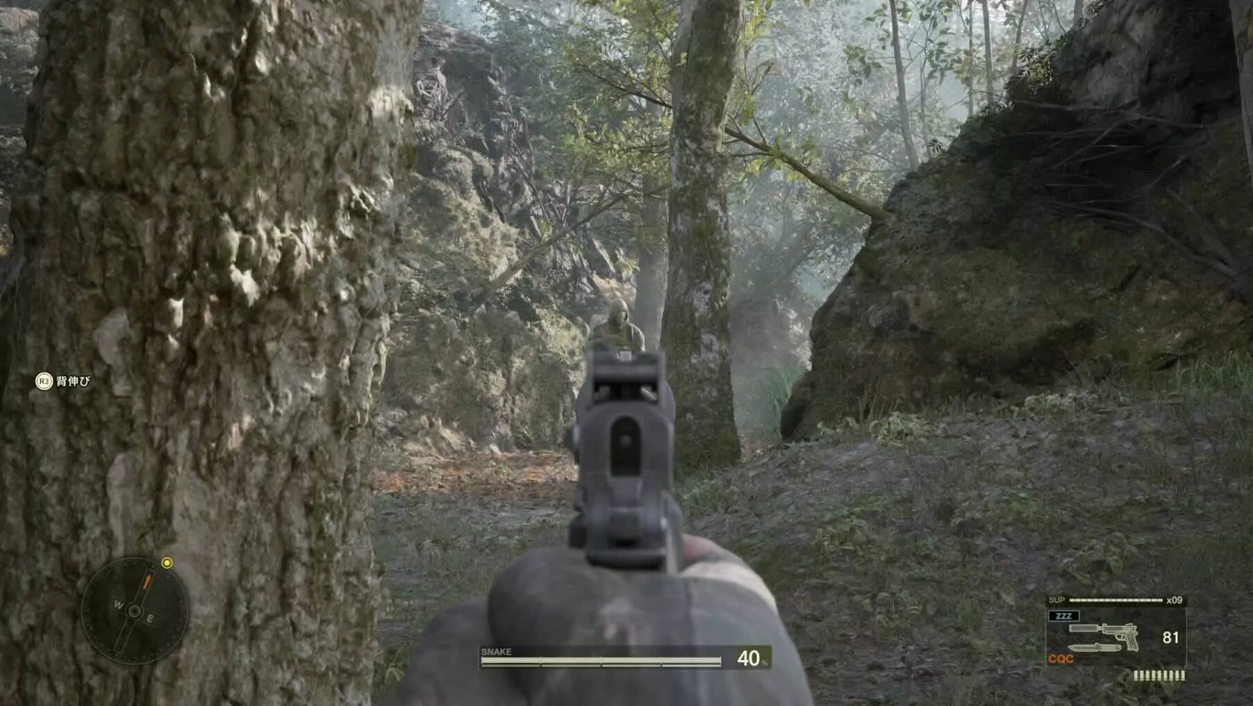 銃の操作に慣れていく