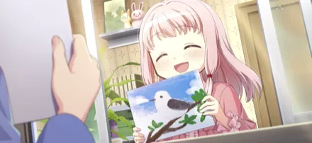 窓越しの交流の画像