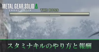 スタミナキルのやり方と報酬