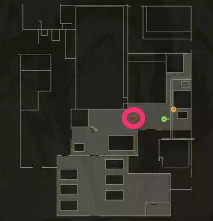 スモークグレネードのマップ画像