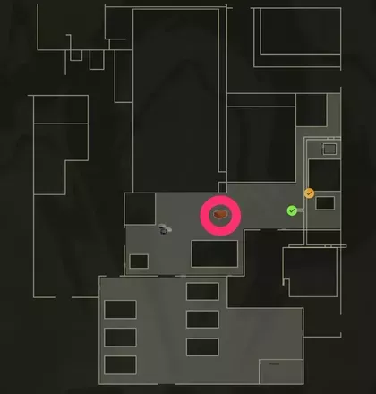 スタングレネードのマップ画像