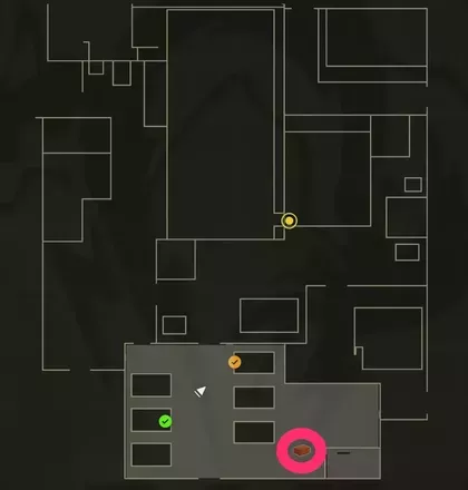 チャフグレネードのマップ画像