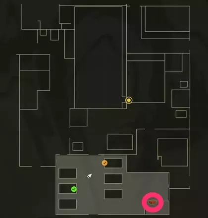 スモークグレネードのマップ画像