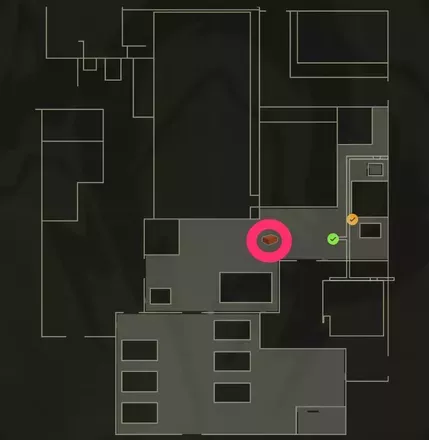 スモークグレネードのマップ画像