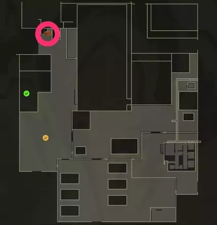 スモークグレネードのマップ画像