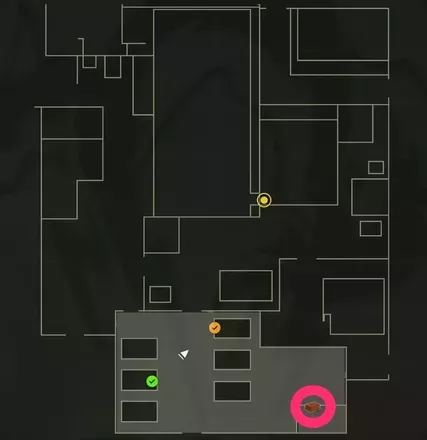 スモークグレネードのマップ画像