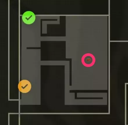 タバコ型麻酔ガス本体or弾薬のマップ