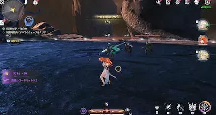 灰潮の夢の戦闘画面