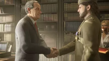 大統領との握手