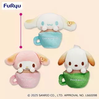 サンリオキャラクターズ ましゅまるむラテぬいぐるみ①