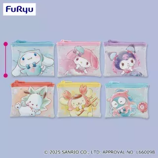 サンリオキャラクターズ ナムコdeハロウィン2025～マーメイドファンタジー～フラットビニールポーチ