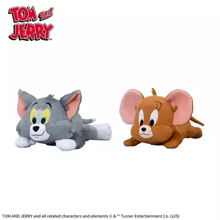 トムとジェリー　寝そべり　Lぬいぐるみ