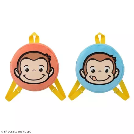 おさるのジョージ　プラチナムザッカ ぽってりフェイスリュック