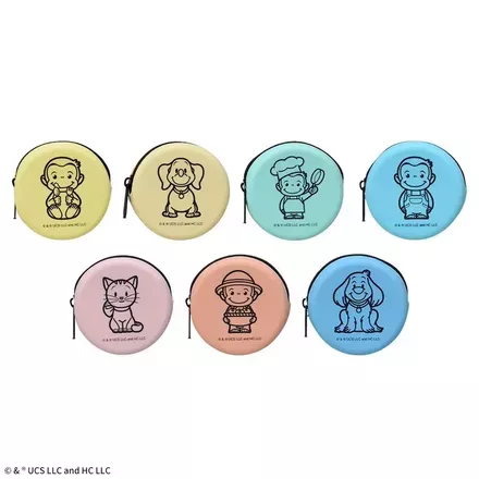 おさるのジョージ　シリコンサークルミニポーチ