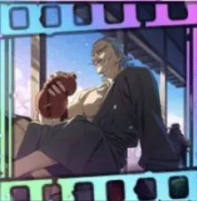 縁側の花見酒画像