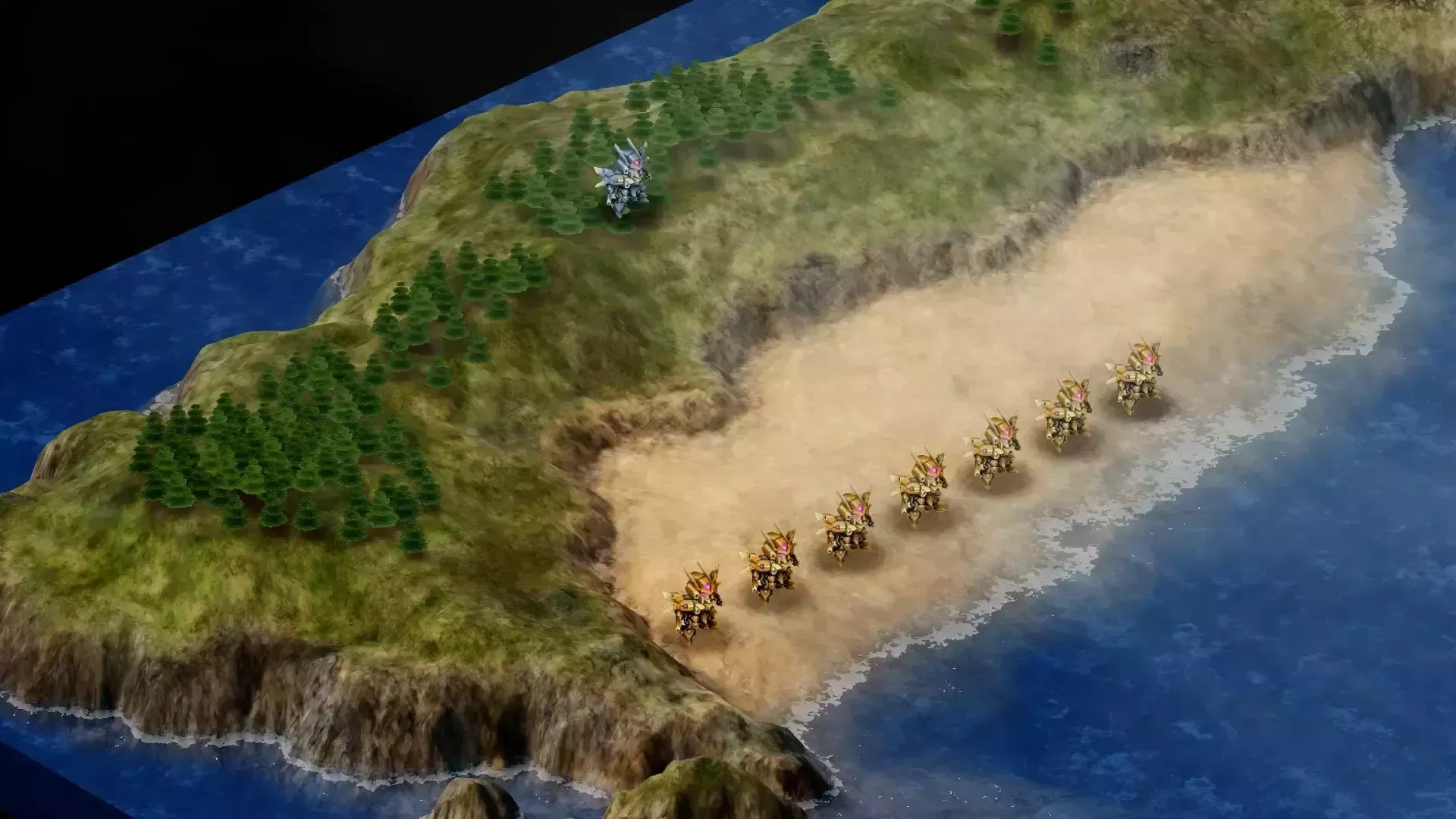 一番奥にいるルミーナは攻撃してこない