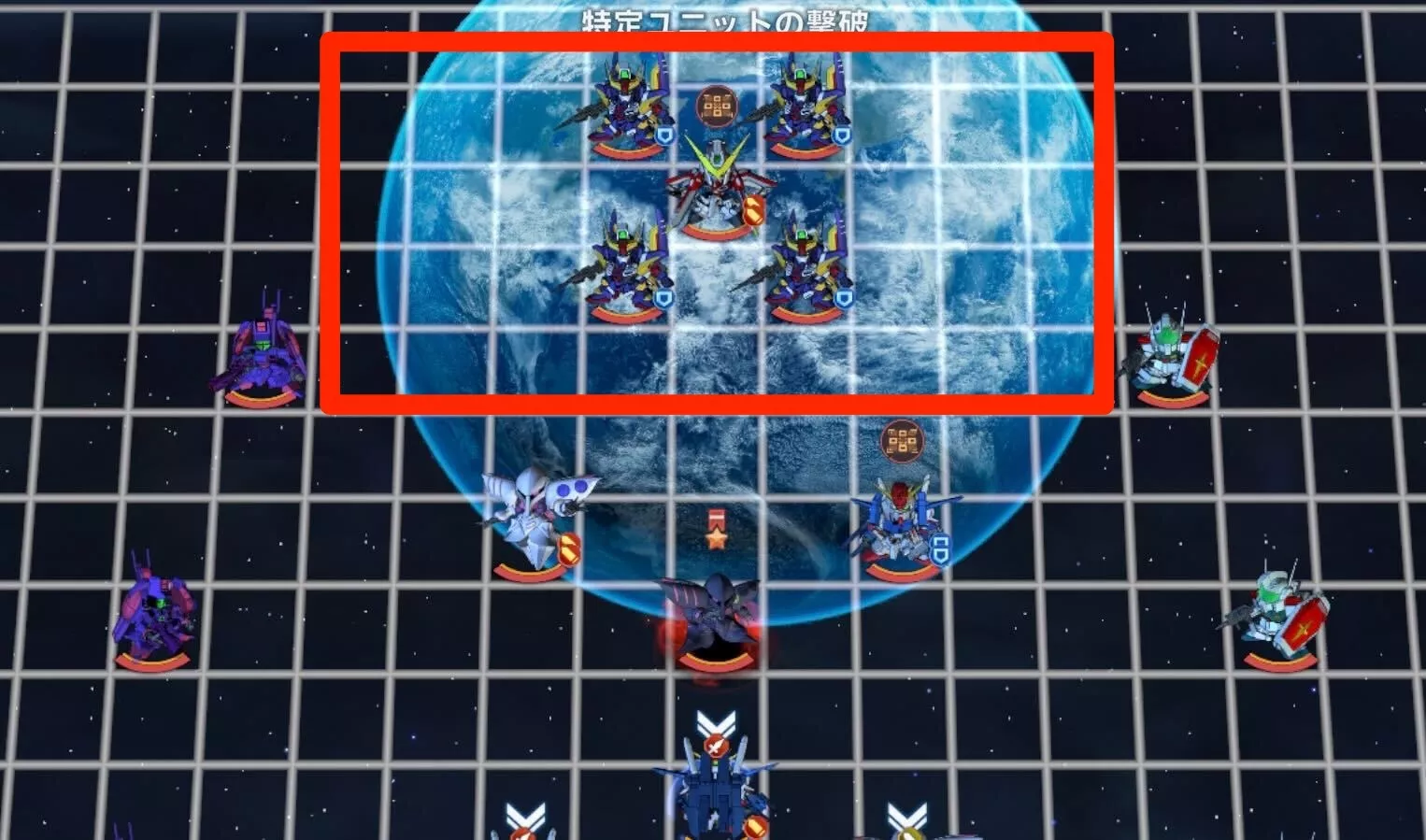 上の敵は攻撃せずに放置しておく