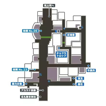 異界 筑土町のマップ