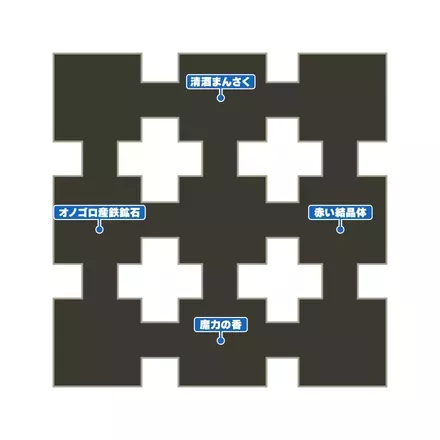 修験界 第三階層のマップ