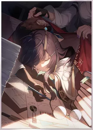 おやすみなさいと寝顔