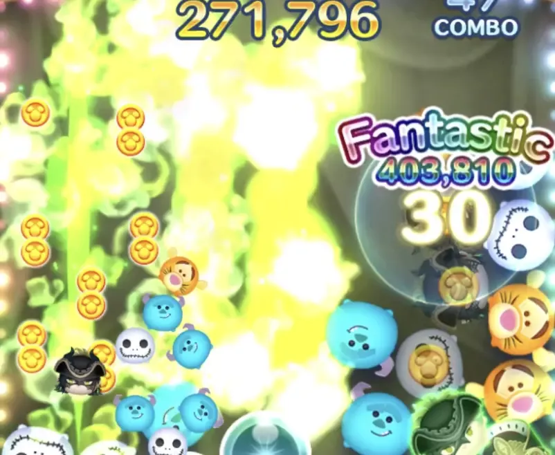 マレウスを繋ぐと縦ライン状にツムを消す