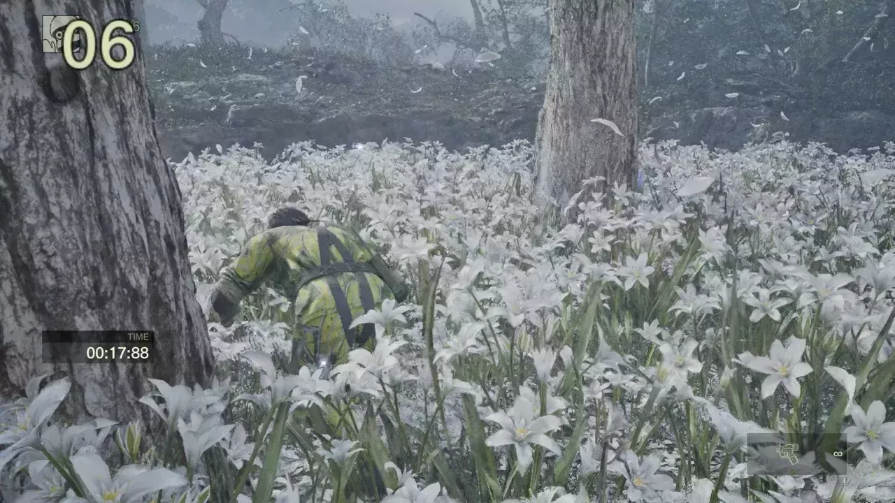 しゃがんで移動