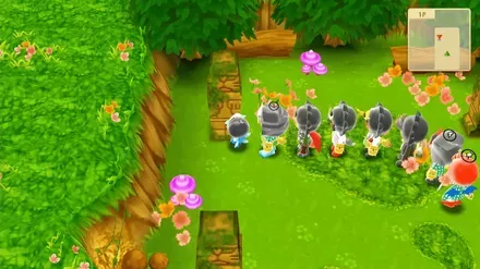 すべての石像を正面に向けよう