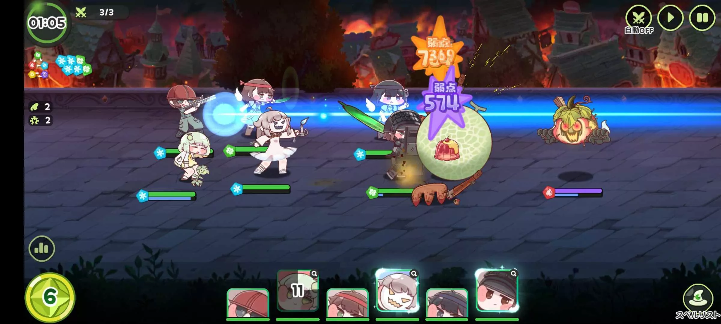 ゲームプレイ画面