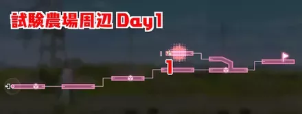 試験農場周辺Day1マップ