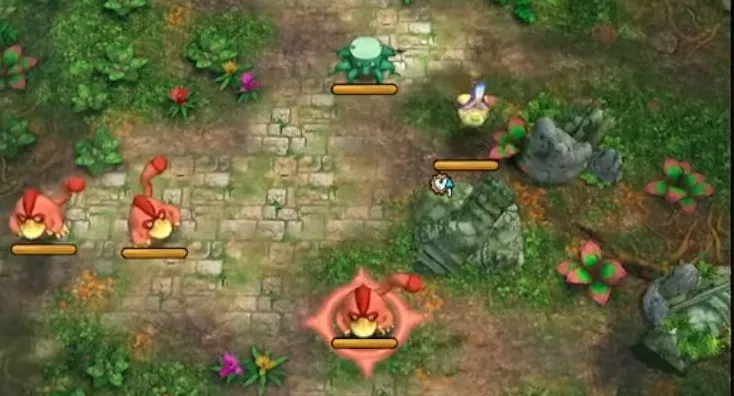 中央のセージももんじゃを回復範囲内から外す