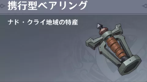 携行型ベアリング