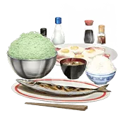 ごきげんな朝飯