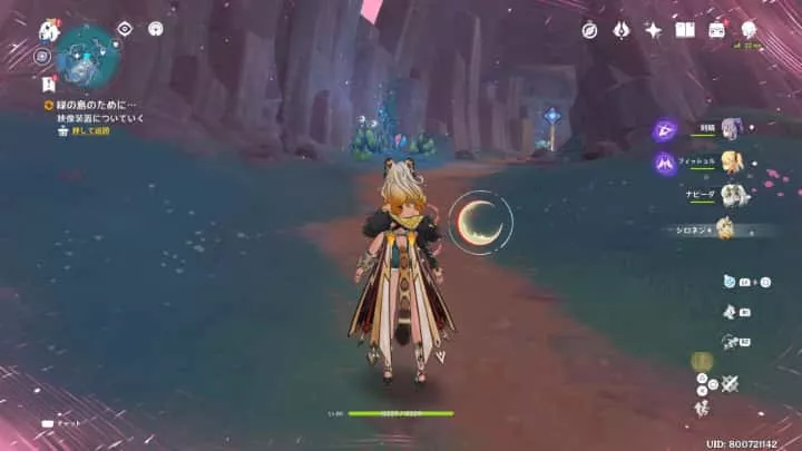 会話視聴後洞窟の方に進む