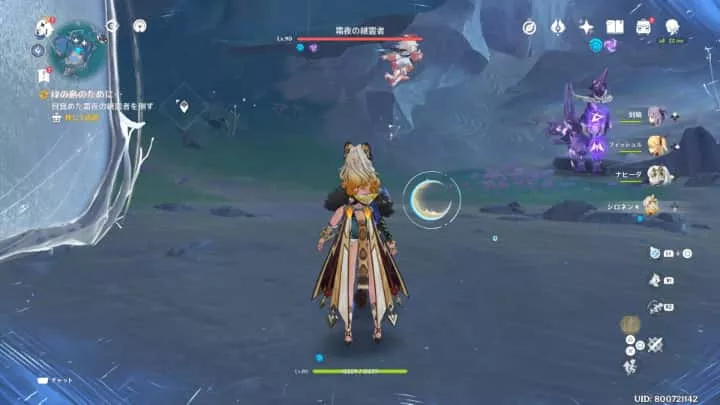 出現した敵を倒す