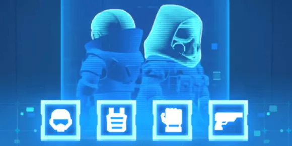 全4種類の兵装研究(ヘルメット/胸甲/防具/武器)を進める